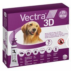 Краплі від бліх та кліщів для собак та цуценят Ceva Vectra 3D 25-40кг 1шт 4.7мл