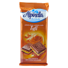 Шоколад Alpinella Toffi - з карамеллю 100 г (0230) 5075 фото Деліціо фуд
