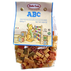 Макарони DALLA COSTA ABC Абетка з томатом і шпинатом 250г 6270135 фото Деліціо фуд