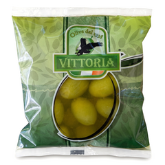 Оливки Vittoria Verdi Dolci - зелені з кісточкою 250/450 г 6270137 фото Деліціо фуд