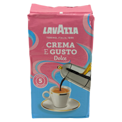Кава мелена Lavazza Crema e Gusto Dolce 250 г (50% арабіка, 50% робуста)