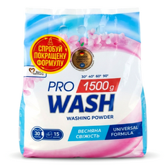 Пральний порошок ProWash Весняна свіжість 1,5 кг 011023 фото Деліціо фуд