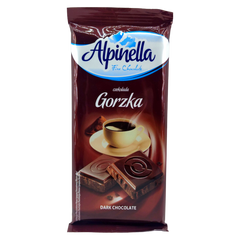 Чорний шоколад Alpinella Gorzka 100 г 6261179 фото Деліціо фуд