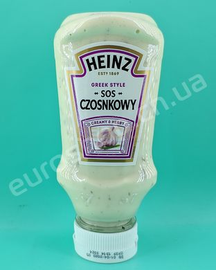 Кетчуп Heinz Greek Style - Czosnkowy 220 г 6261925 фото Деліціо фуд