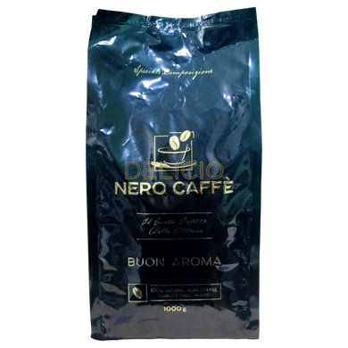 Кава в зернах Nero Caffe Buon aroma 1 кг (чорна)