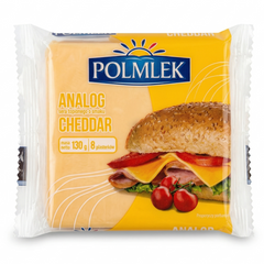 Сир тостовий Polmlek Чеддер 130 г 6271569 фото Деліціо фуд