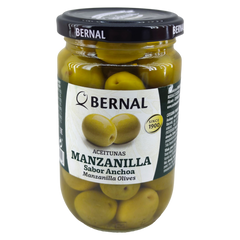 Оливки зелені Bernal з кісточкою Manzanilla 300 г 6268666 фото Деліціо фуд