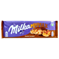 Альпійський молочний шоколад Milka MMMAX Peanut Caramel 300 г 6261001 фото Деліціо фуд