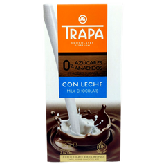 Шоколад молочний без цукру Trapa Milk Chocolate 0% Added Sugar 80г 6269443 фото Деліціо фуд