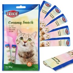 Ласощі для кішок Trixie 42681 Creamy Snack Chicken з куркою 5*14г