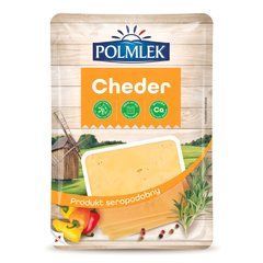Сир нарізка Polmlek Cheder 500г 6271755 фото Деліціо фуд