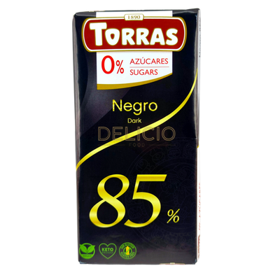 Шоколад Torras чорний 85% 75 г 6269043 фото Деліціо фуд