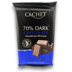 Шоколад чорний Cachet Extra Dark Chocolate 70% 300 г 6260479 фото Деліціо фуд