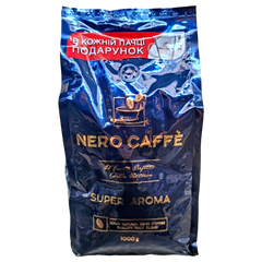 Кава в зернах Nero Caffe Super aroma 1 кг (синя)