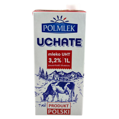Молоко ультрапастеризоване Polmlek Uchate 3.2% 1 л 6262056 фото Деліціо фуд