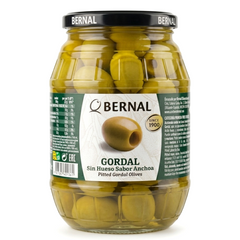 Оливки зелені Bernal Гігант без кісточки 900/500 г 6271609 фото Деліціо фуд