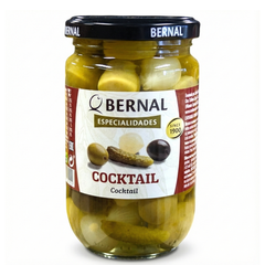 Оливковий коктейль Bernal Coctail - зелені, чорні, корнішони та цибуля 300/180г 6270689 фото Деліціо фуд