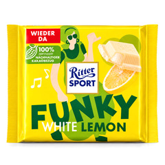Шоколад білий з лимонною начинкою Ritter Sport Funky 100г 6271819 фото Деліціо фуд