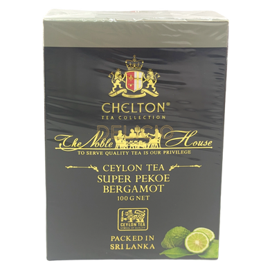 Чай Chelton Ceylon Tea Super Pekoe Bergamot 100г 6268594 фото Деліціо фуд