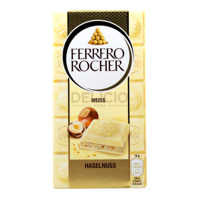 Шоколад білий Ferrero Rocher Weiss 90г 6269752 фото Деліціо фуд