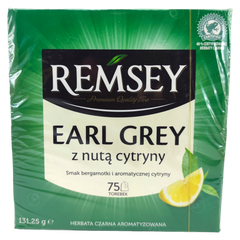 Чай чорний з лимоном Remsey Earl Grey z Nuta Cytryny 75п 5111 фото Деліціо фуд