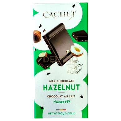 Шоколад молочний Cachet Hazelnut 100г 6270548 фото Деліціо фуд