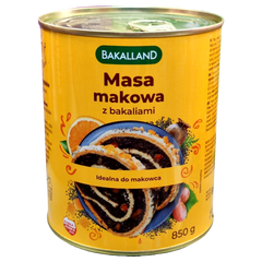 Макова маса Bakalland z bakaliami - З родзинками та апельсиновою цедрою 850 г 6259402 фото Деліціо фуд