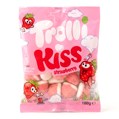 Желейки Trolli Kiss Strawberry 100 г 6271600 фото Деліціо фуд
