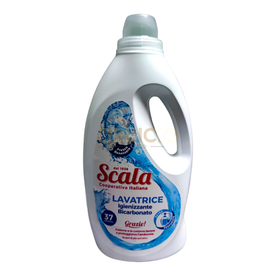 Гель для прання SCALA  для білих та світлих тканин з бікарбонатом 37 прань 1,5л (Італія) 007759 фото Деліціо фуд