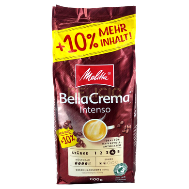 Кава в зернах Melitta BellaCrema Intenso 1,1 кг