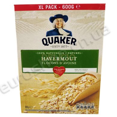 Вівсяні пластівці Quaker Granen Havermout XL pack 600 г 6264782 фото Деліціо фуд