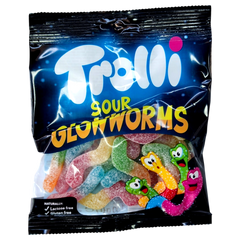 Желейки Trolli Sour Glowworms 100 г 6271184 фото Деліціо фуд