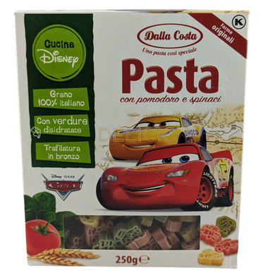 Макарони Dalla Costa Disney Cars 250 г 6268733 фото Деліціо фуд