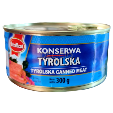 Консерва мясна EvraMeat Tyrolska 300 г 6260901 фото Деліціо фуд