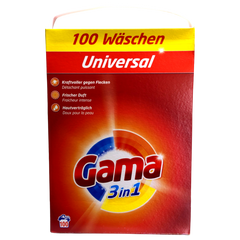 Порошок для прання GAMA 3in1 Universal універсальний 6 кг (100 прань) Іспанія 004637 фото Деліціо фуд