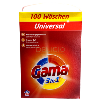 Порошок для прання GAMA 3in1 Universal універсальний 6 кг (100 прань) Іспанія 004637 фото Деліціо фуд