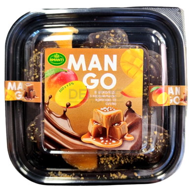 Манго в шоколаді з карамельною крихтою + сіль Amanti 500 г 6269951 фото Деліціо фуд