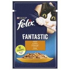 Вологий корм для кішок з куркою в желе Purina Felix Fantastic 85г