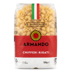 Макарони ARMANDO CHIFFERI RIGATI 500г 6271728 фото Деліціо фуд