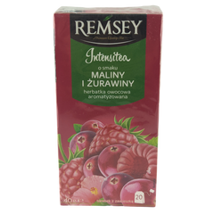 Фруктовий чай Remsey Intensitea - Малина і журавлина (40 г \ 20 шт) 6263155 фото Деліціо фуд