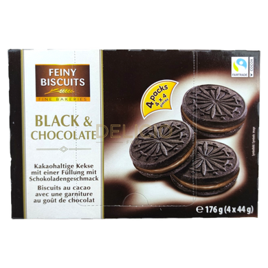 Печенье Feiny Biscuits Black&Chocolate 176 г 6269189 фото Деліціо фуд